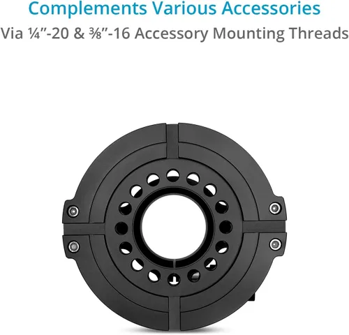 Vista 3 de PROAIM Adaptador elevador Mitchell Euro/Elemac Base Mount para Cinema Dolly, Bazooka y más. Elevador de altura resistente con opciones de montaje