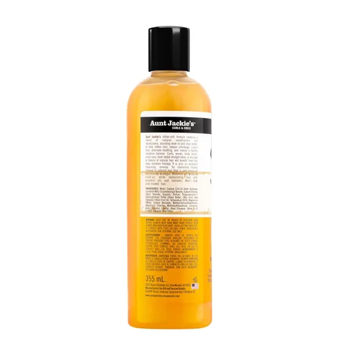 Vista 8 de Aunt Jackie's Curls and Coils Oh So Clean Champú Hidratante Profundo y Suavizante para Cabello para Rizos Naturales, Espirales y Ondas, Enriquecido