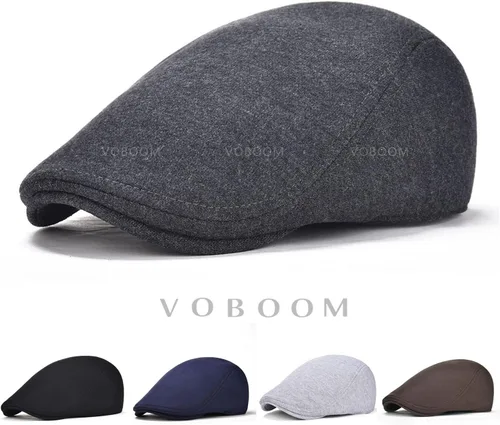 Vista 7 de VOBOOM - Gorra de algodón para hombre con diseño de Ivy Gatsby Newsboy