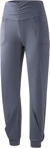 Vista 8 de Blaosn Pantalones deportivos fluidos para mujer con bolsillos, pantalones deportivos de yoga, entrenamiento, leggings casuales para descansar, ropa