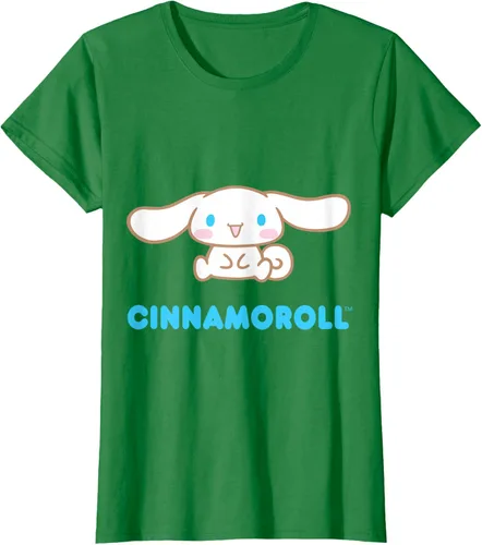 Vista 47 de Cinnamoroll Character Front and Back T-Shirt S Negro