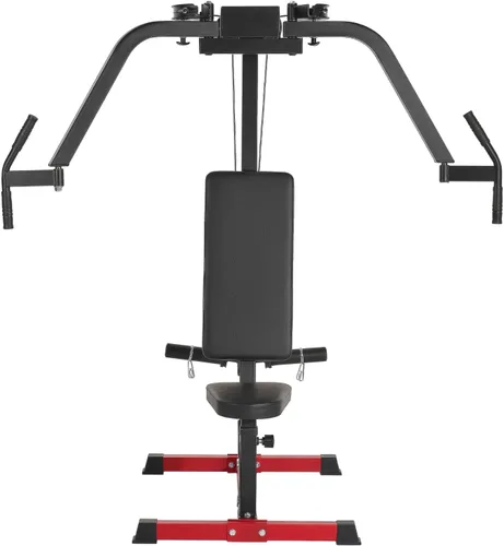 Vista 11 de VEVOR, máquina de apertura de pecho, máquina especializada para tren superior para gimnasio en casa, apertura ajustable y máquina de deltoides
