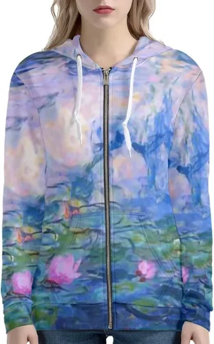 Vista 44 de Showudesigns Sudaderas con capucha y cremallera para mujer XS-5XL Un pollo