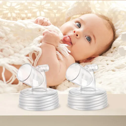 Vista 6 de 2 conectores de boca ancha compatibles con bomba Spectra S1 S2 9 Plus, compatible con Medela PersonalFit Shield, Pumpin Pal Shield, Lansinoh