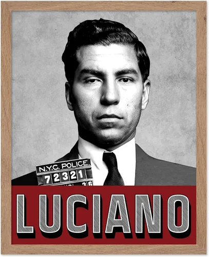 Vista 29 de Poster Master Póster Big Al - Impresión de retrato Big Al, arte de escarcara, arte de traje de Chicago, arte de gángster, arte del jefe del crimen