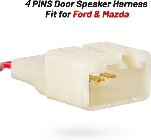 Vista 5 de RED WOLF Conector de arnés de cableado para altavoz de puerta de automóvil para Ford F150 Escape Focus Bronco Mustang Mazda 2 6 CX5 2011-2021