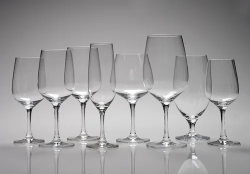Vista 3 de D&V Valore - Juego de 6 vasos de cristal europeo, resistentes a las roturas, 15.4 onzas, vaso de vino tinto