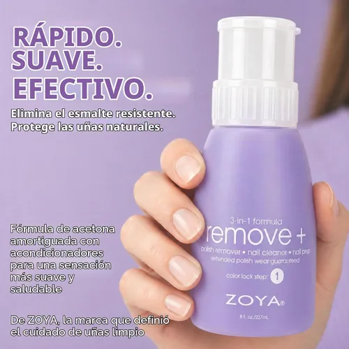 Vista 8 de Removedor de esmalte Remove Plus en Botella flipper de Zoya, 8 onzas líquidas