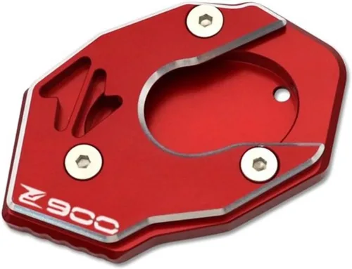 Vista 9 de Moto Kickstand - Extensión de pie lateral para Kawasaki Z900SE Z900 Z650RS Z 900SE 900 650RS Soporte Ampliar Placa de soporte (Color A: Negro)