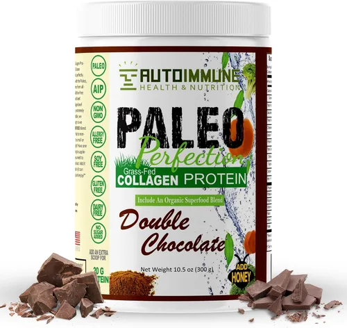 Vista 23 de Autoimmune - Polvo de proteína de colágeno sin estevia, sin OMG, colágeno en polvo para mujeres con fibra de manzana, brócoli y zanahoria, paleo