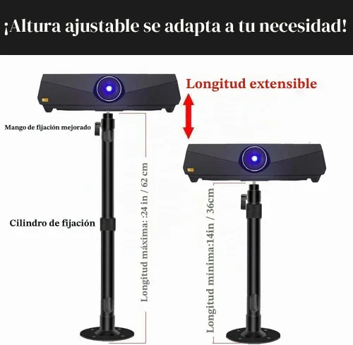 Vista 2 de 2-Be-Best Soporte para Proyector Mejorado, Soporte de Techo Extensible para Proyector, Soporte de Pared para Proyectores con Longitud Extensible