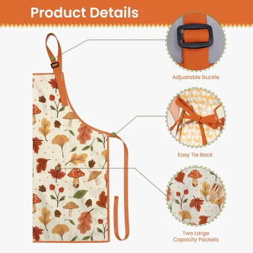 Vista 6 de SANDJEST Apron with Pocket for Women, Girls