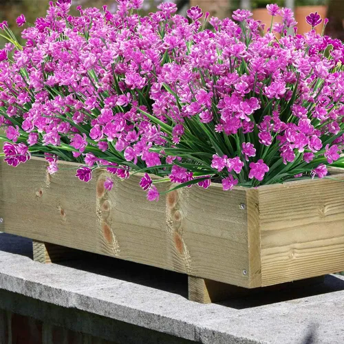 Vista 2 de Plantas y flores artificiales para exteriores, resistentes a los rayos UV