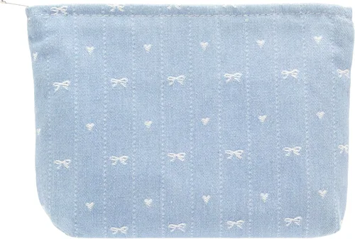 Vista 79 de Pazimiik Bolsa de maquillaje floral, grande, de algodón, con cremallera para bolsa de viaje, organizador de maquillaje de lona para mujeres