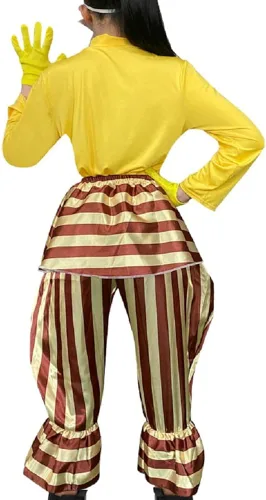 Vista 3 de Sundrop Moondrop FNAF - Disfraz de payaso para Halloween, cosplay para fanáticos