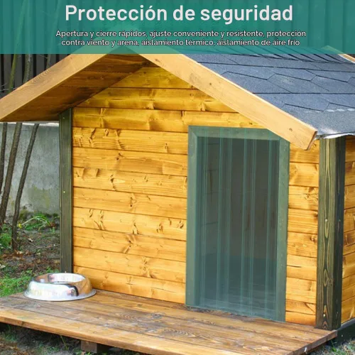Vista 2 de Solapas de repuesto para puerta de perro, tira de vinilo de plástico para puerta de entrada de casa de perro o puerta de gato, 7.09 pulgadas x 4.9