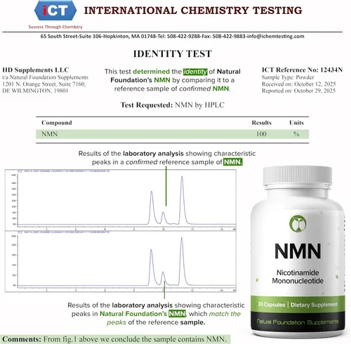 Vista 7 de NMN 500mg Cápsulas 99.3% Pureza Mononucleótido de nicotinamida 30 porciones Apoya la reparación del ADN y la función cognitiva Apto