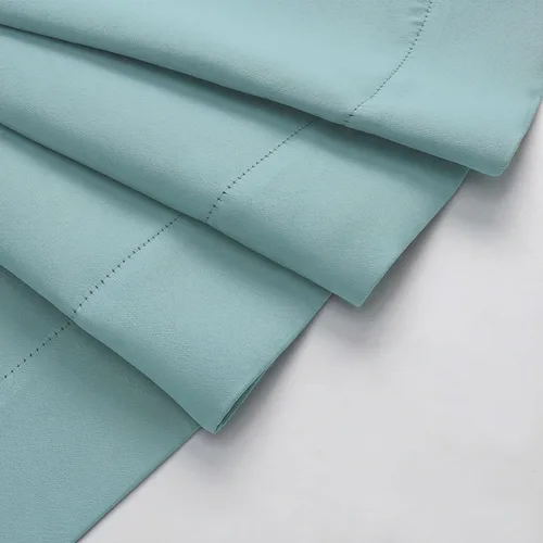 Vista 9 de Cortinas opacas para dormitorio, sala de estar, juego de 2 paneles de 54 pulgadas de largo, cortinas de oscurecimiento de habitación con aislamiento