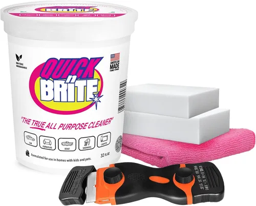 Vista 10 de Quick 'n Brite Pasta de limpieza multiusos, verdadero limpiador multiusos, concentrado, 12 onzas