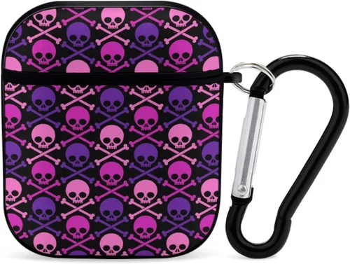 Vista 28 de Funda protectora de silicona compatible con AirPods 2 y 1 (camuflaje militar de camuflaje frío)