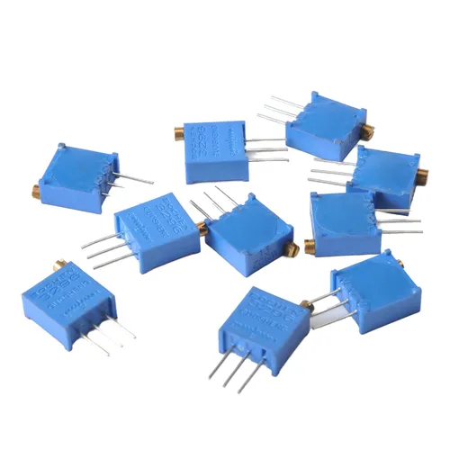 Vista 4 de Fielect Potenciómetro de recortadora multivuelta de 1K Ohm de 1 K, resistencia variable, potenciómetro de alta precisión 3296W, 3296W-1-102