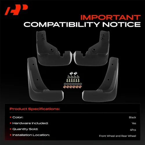 Vista 3 de A-Premium Aletas de barro compatibles con Mazda CX-5 2018 2019 Sport Utility, no requiere perforación, protectores de lodo con accesorios