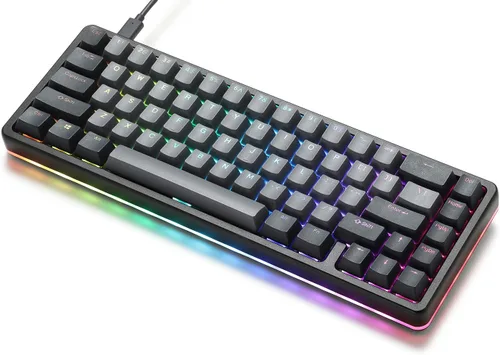 Vista 4 de Drop - Teclado mecánico de alto perfil ALT Teclado para juegos de 65% (67 teclas), interruptores hot-swap, macros programables, retroiluminación