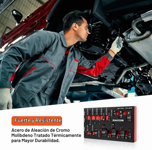 Vista 8 de DAKCOS Juego de adaptadores de enchufe de impacto de 17 piezas, unidad de 1