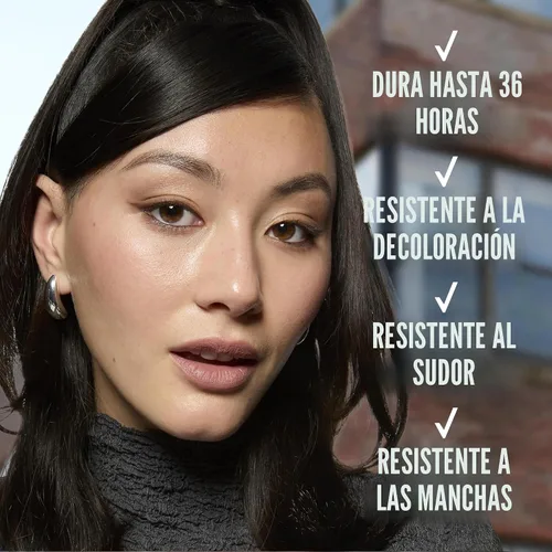 Vista 4 de Maybelline Tattoo Studio - Lápiz de ojos automático de gel impermeable, mezclable, resistente a las manchas, delineador de ojos mate para hasta 36