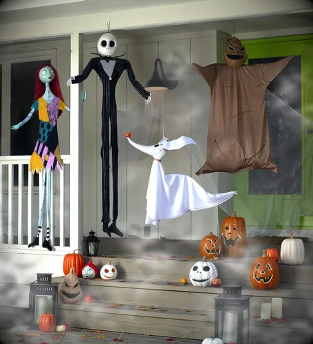 Vista 6 de Disney The Nightmare Before Christmas Sally - Decoración colgante de personajes de tamaño completo, poliéster, polipropileno, alambre