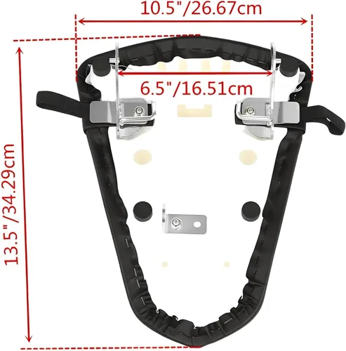 Vista 5 de Cojín para asiento de pasajero trasero compatible con Yamaha YZF R3 2015-2023 Reemplazo de silla de montar de motocicleta de cuero sintético
