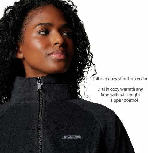 Vista 7 de Columbia - Chaqueta Benton Springs de cremallera completa para mujer Negro