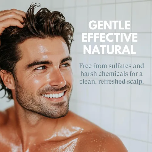 Vista 4 de Just Nutritive Champú para el cabello Caballeros El mejor champú hecho para hombres