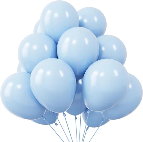 Vista 23 de KBZVNAF Globos negros de látex para fiesta, paquete de 50 globos de helio negro mate de 12 pulgadas para decoración de bodas, graduaciones, baby