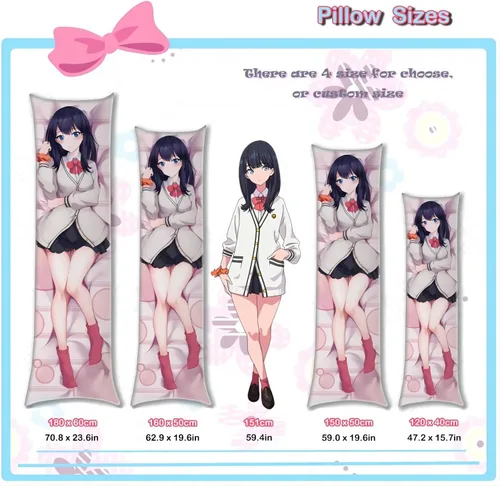 Vista 2 de Dakimakura Faruzan - Funda de almohada corporal de doble cara de tamaño real para esposas o maridos Dakimakura Otaku