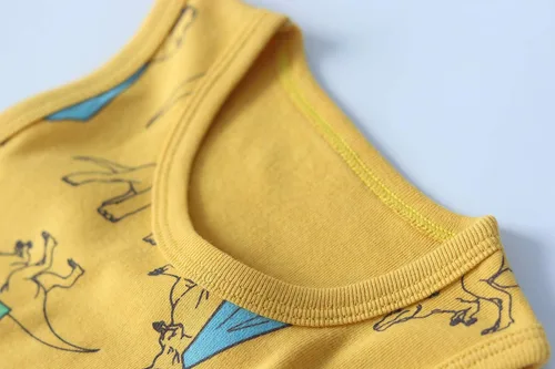 Vista 34 de Camisetas sin mangas de algodón suave para niños pequeños, paquete de 3