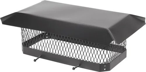 Vista 14 de HY-Guard HG99 Cubierta de Chimenea de Acero Galvanizado de Una Sola Salida con Perno, Tamaño de Malla 3/4", Se Adapta al Exterior de Baldosas