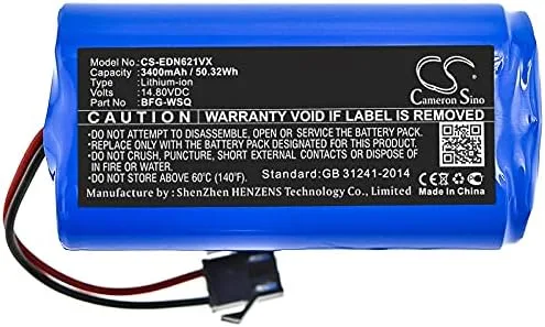 Vista 3 de Batería de repuesto para Ecovacs Deebot N79S DN620 CEN361 DH35 DN621 DH45 DH43 CEN360 Deebot CEN546 Deebot N79 Deebot DN622 UR18650ZY-4S1P-AAM