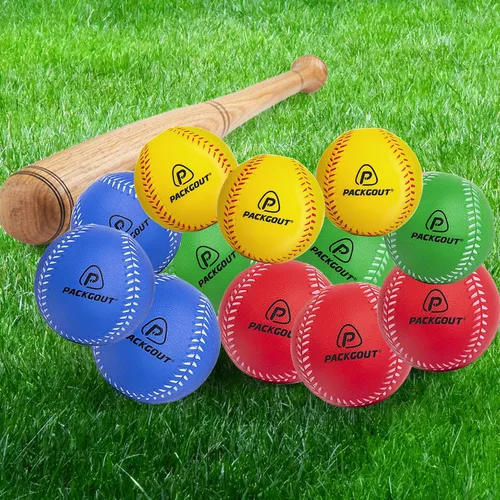 Vista 7 de PACKGOUT Soft Foam Baseballs for Kids & Teenagers - Practice & Replacement Balls