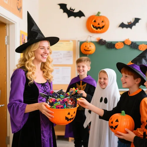 Vista 6 de Weenkilly 100 Bolsas de Golosinas de Halloween, 6 Estilos de Bolsas de Dulces para Niños, Linda Bolsa de Plástico con Orejas de Conejo, Bolsa