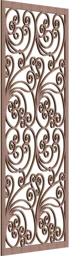 Vista 110 de 9 3/8"W x 24 3/8"H x 1/4"T Marilla Decorativos Paneles de Pared de Madera Calado, Abedul