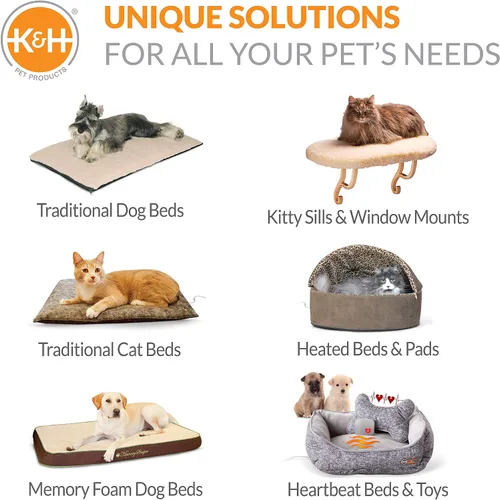 Vista 9 de K & H Manufacturing Almohadilla para animal pequeño climatizada., Bronceado
