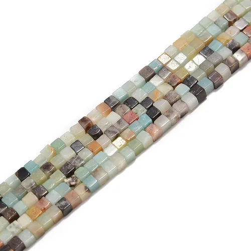 Vista 38 de JM Design Cuentas de 5/64 de pulgada 01 con forma de cubo liso multicolor para manualidades y fabricación de joyas (pulseras, collares, pendientes)