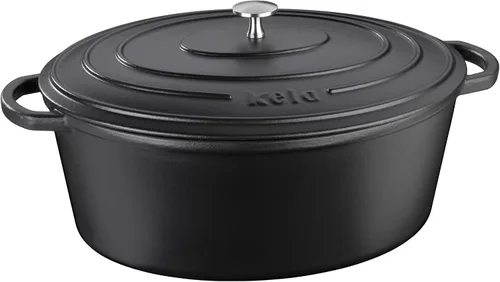 Vista 12 de Kela Calido - Cacerola redonda (hierro fundido, 2,5 L), color negro