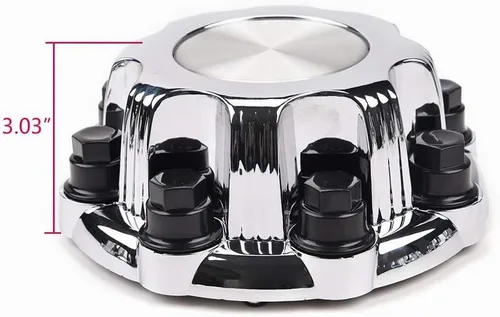 Vista 2 de PIT66 Tapacubos centrales de rueda de 8 lengüetas, compatibles con Chevy Silverado GMC Sierra 1500/99-08 Silverado Sierra 2500/00-08 Suburban/ 02-06