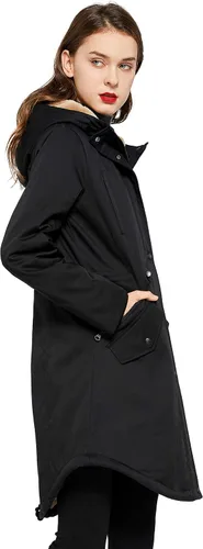Vista 3 de Orolay Parka Abrigo de invierno con forro polar grueso para mujer con bolsillos