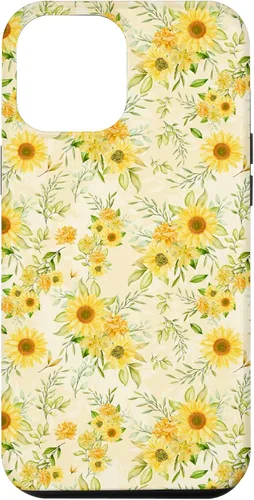 Vista 26 de Cute Sunflower Pattern Yellow Pastel Flower Case for iPhone 16