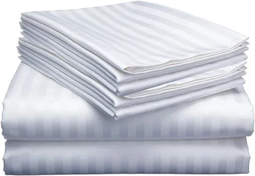 Vista 27 de Mattress-Homes Juego de sábanas tamaño Queen de 6 piezas, colección Hotel Luxury, 100% algodón egipcio, sábana bajera ajustable de 18 pulgadas