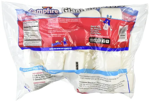 Vista 4 de Campfire, Malvaviscos extra grandes de 2 pulgadas, bolsa de 28 onzas, paquete de 2