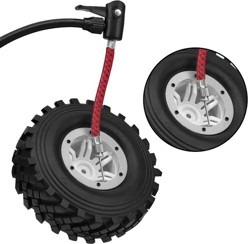 Vista 5 de Neumáticos de goma inflables de 2.2 pulgadas OD128mm y 0.472 in Hub hexagonal de plástico Beadlock llantas de rueda Super Grip Tyers compatibles